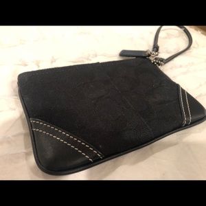 black coach wristlet